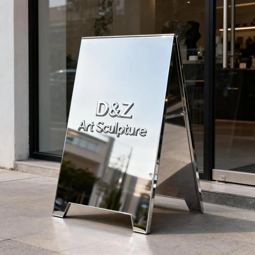 Large Advertising Metal A-Frame Sign Stand Display DZN285-2