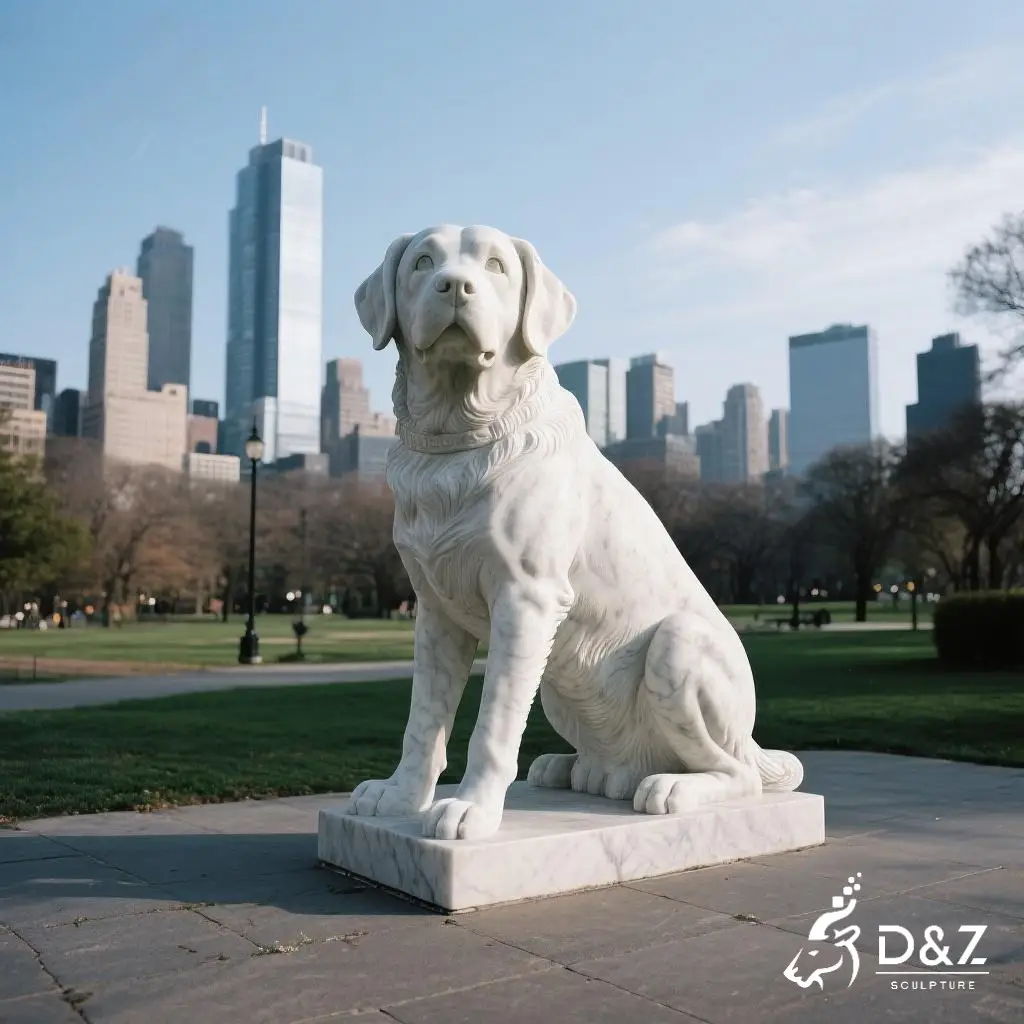 Outdoor Labrador Retriever Sculpture Lab Dog Statue DZN290-2