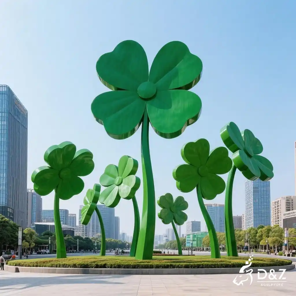 10 Large Metal Flower Sculptures for Outdoor Landmarks 11