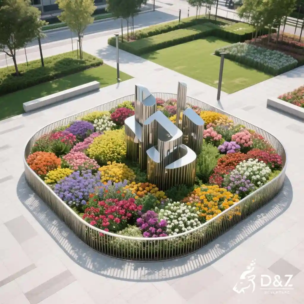 Metal Garden Border Fence - Flower Bed Fence Art DZN287-2 Metal Garden Border Fence - Flower Bed Fence Art DZN287-2