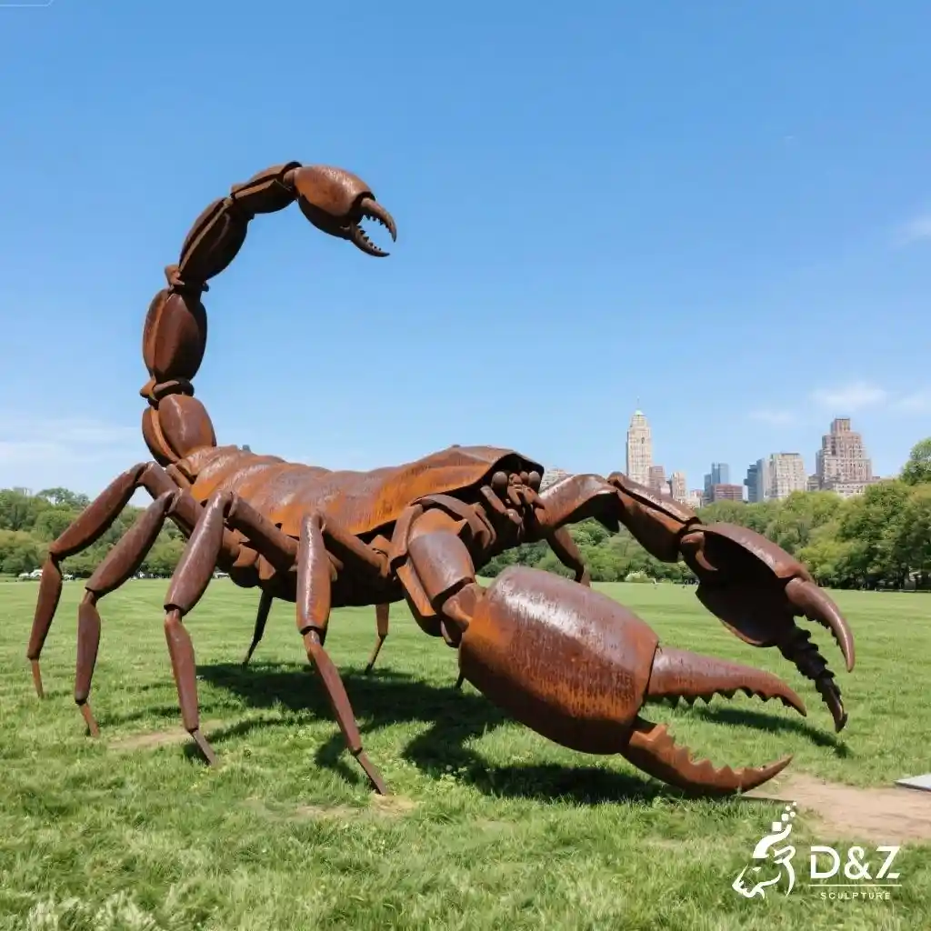 Large Mirrored Metal Scorpion Sculpture for Sale DZN273 Large Mirrored Metal Scorpion Sculpture for Sale DZN273-6