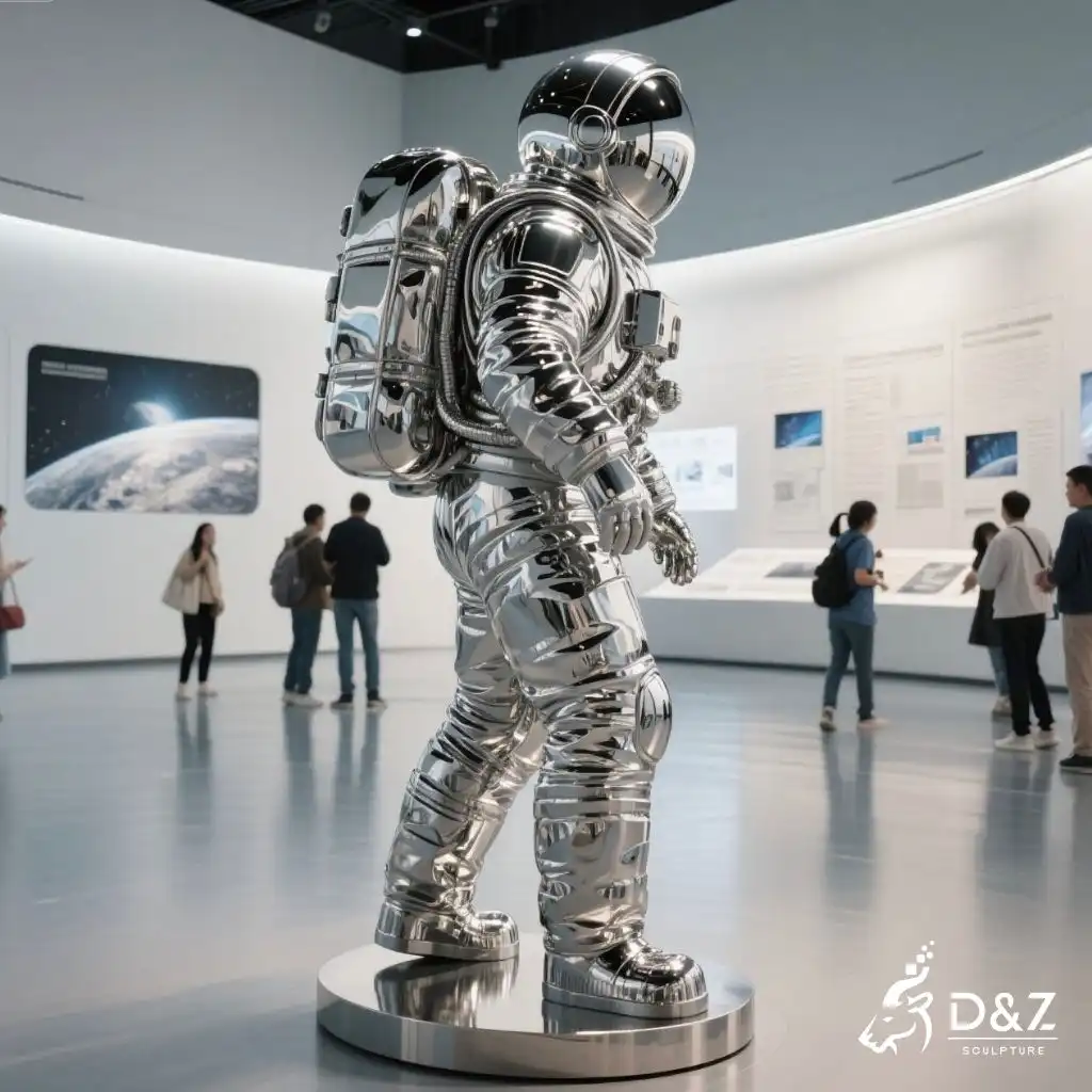 Custom Metal Astronaut Sculpture Futurist Space Art DZN274 Custom Metal Astronaut Sculpture Futurist Space Art DZN274-6
