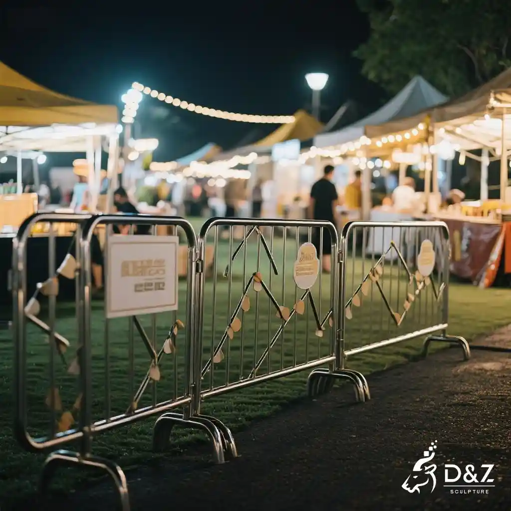 Hollow Metal Railing Fence - Custom Safety Barrier DZN265 Hollow Metal Railing Fence - Custom Safety Barrier DZN265-7