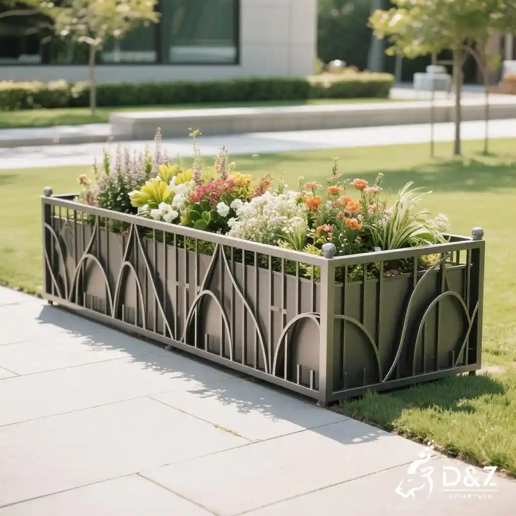 Metal Garden Border Fence - Flower Bed Fence Art DZN287-4 Metal Garden Border Fence - Flower Bed Fence Art DZN287-4