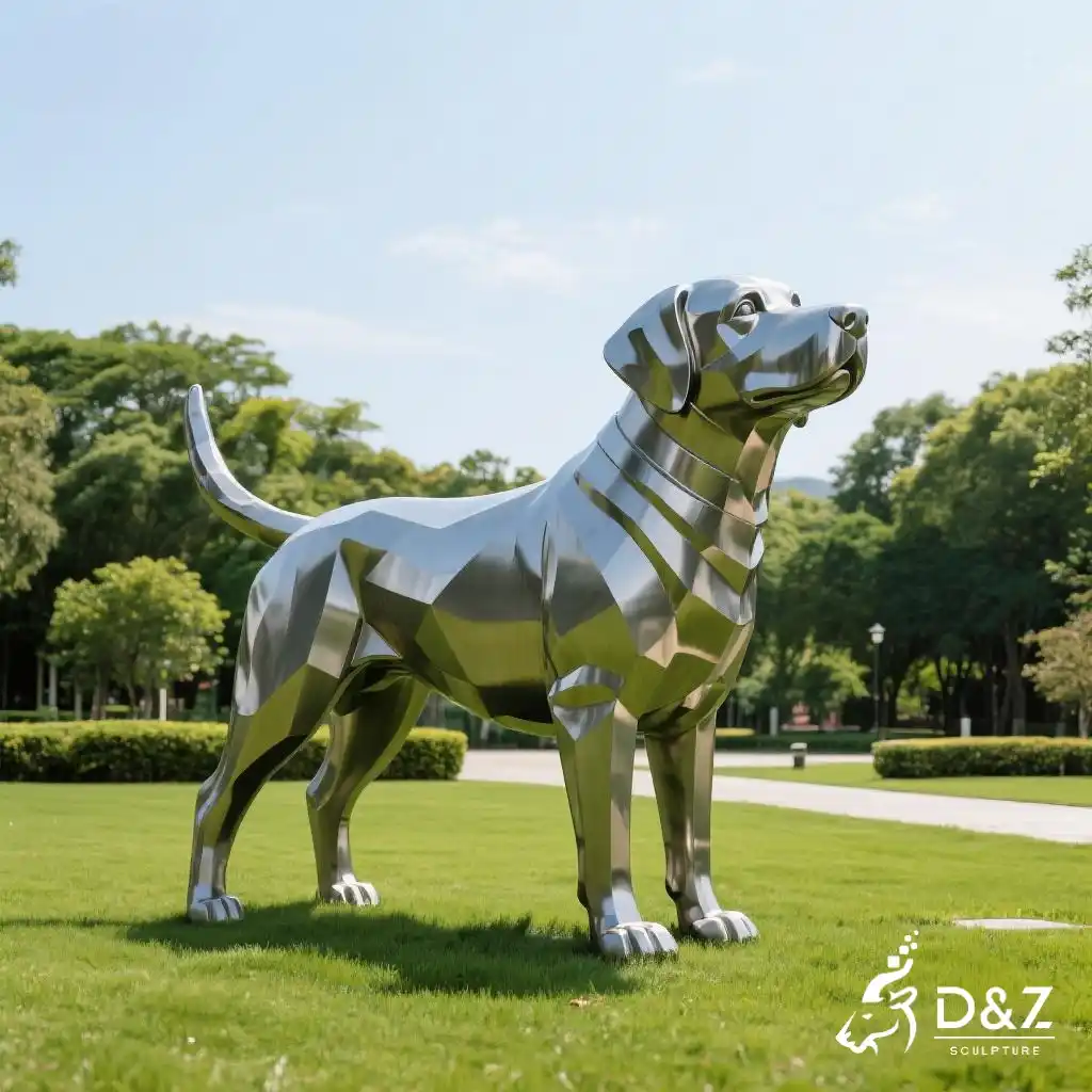 Outdoor Labrador Retriever Sculpture Lab Dog Statue DZN290-1