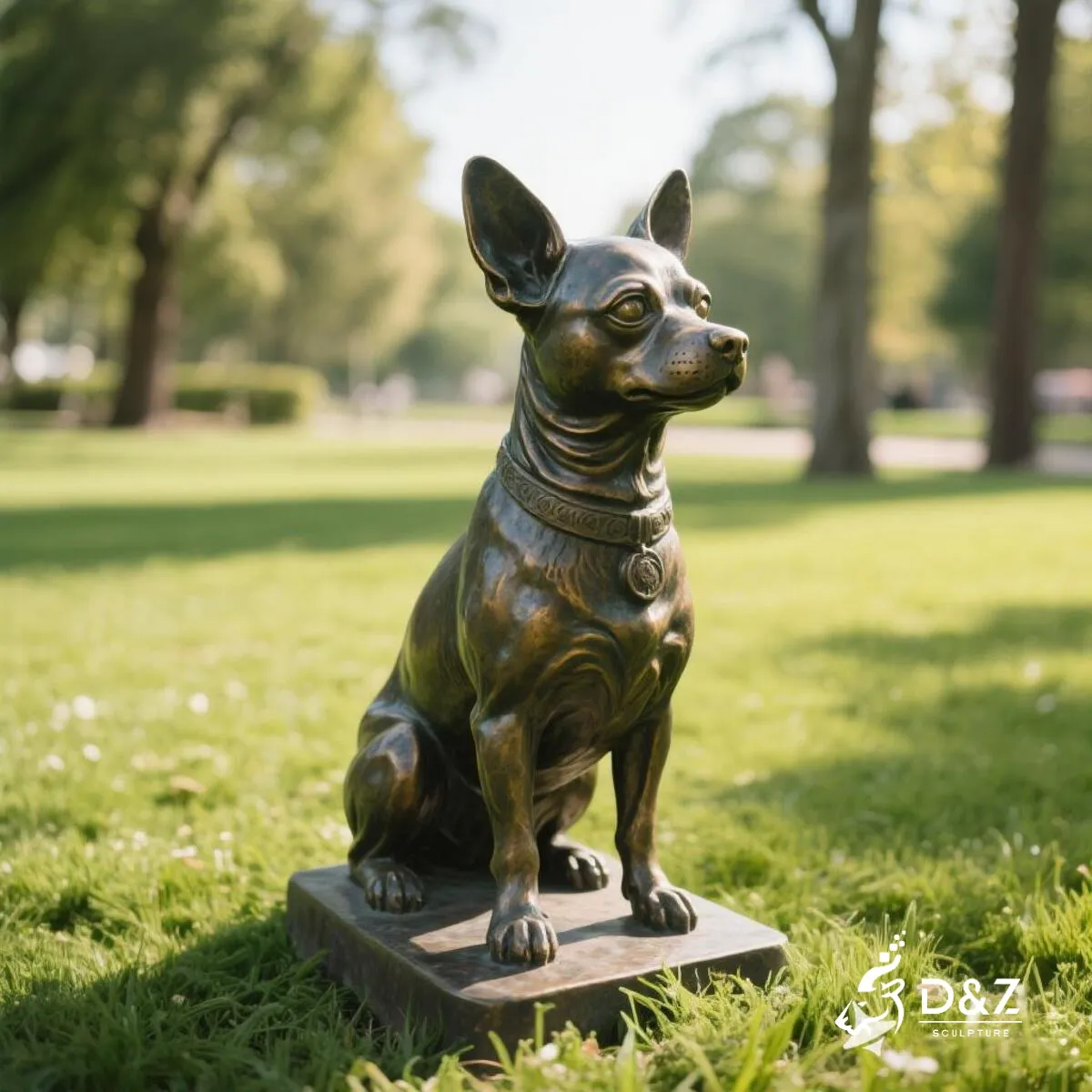 Custom Dog Statue: 9 Unique Bronze Dog Statues for Garden Bronze Chihuahua Statue