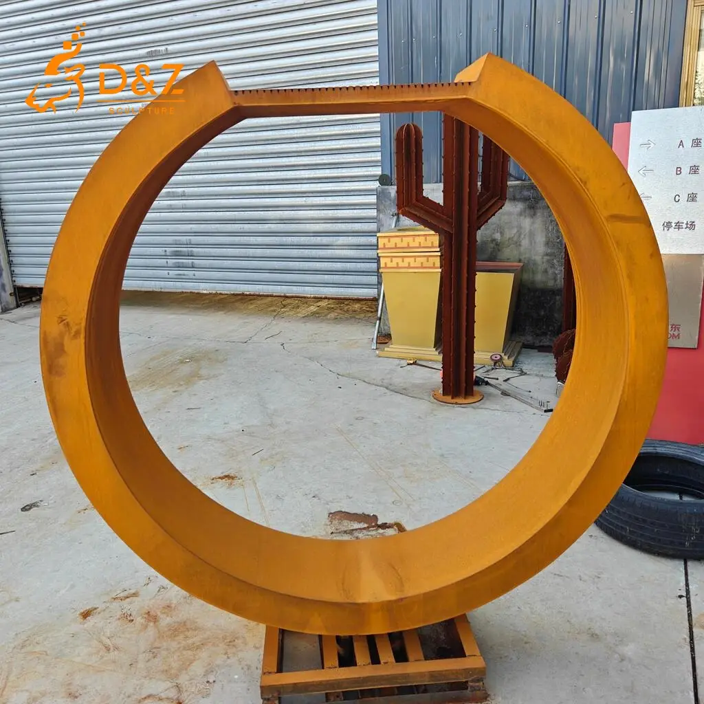 Corten steel fountain, built from premium weathering steel, timeless finish, hotel, indoor and outdoor installation-4