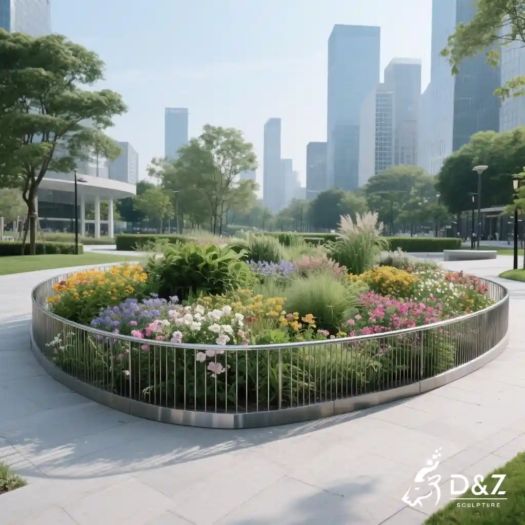 Metal Garden Border Fence - Flower Bed Fence Art DZN287-7 Metal Garden Border Fence - Flower Bed Fence Art DZN287-7