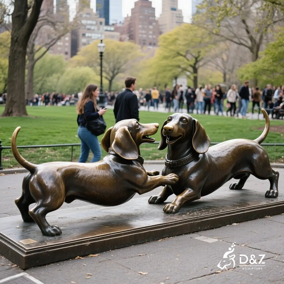 Custom Dog Statue: 9 Unique Bronze Dog Statues for Garden Bronze Dachshund Statue