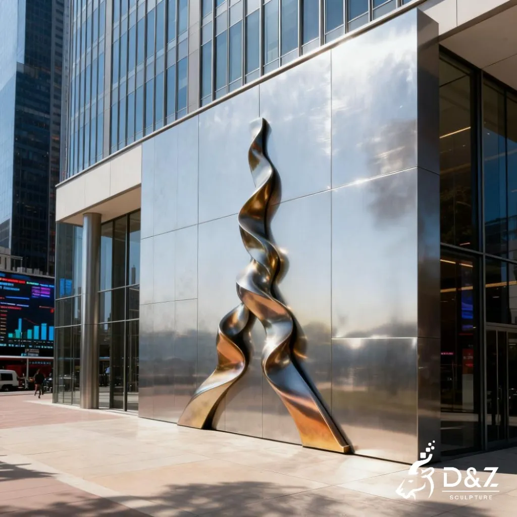 Modern Stainless Steel Eiffel Tower Wall Sculpture DZN342 13 Custom metal Eiffel Tower wall sculpture, crafted in stainless steel, mirror polished surface, outdoor and indoor spaces-4