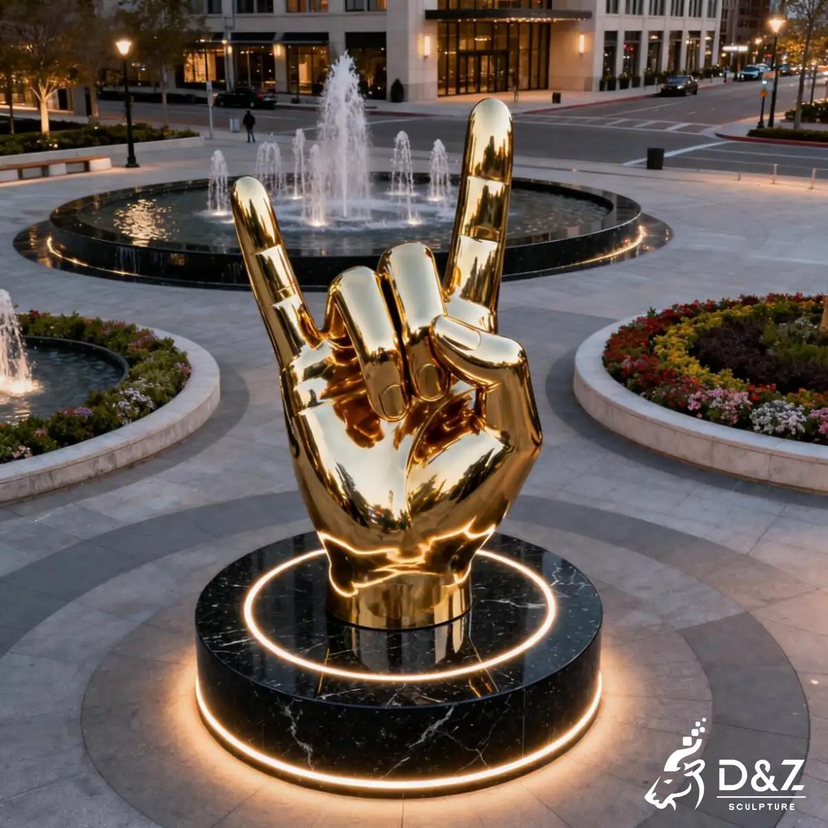 D&Z 21 Unique Love Sculpture Artworks Express Charming Love Customize love sculpture, crafted by metal, bronze, Corten, or marble, perfect for indoor and outdoor spaces-13