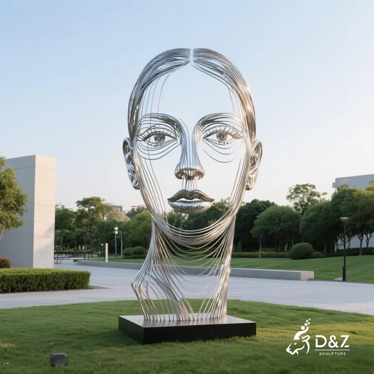 11 Captivating Metal Face Sculpture Designs Redefine Art 8 11 Captivating Metal Face Sculpture Designs Redefine Art: wire face sculpture-2