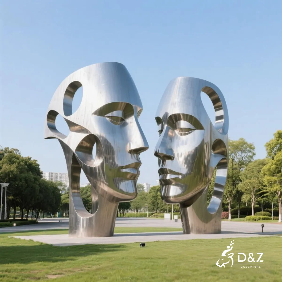 11 Captivating Metal Face Sculpture Designs Redefine Art 12 11 Captivating Metal Face Sculpture Designs Redefine Art: two face sculpture