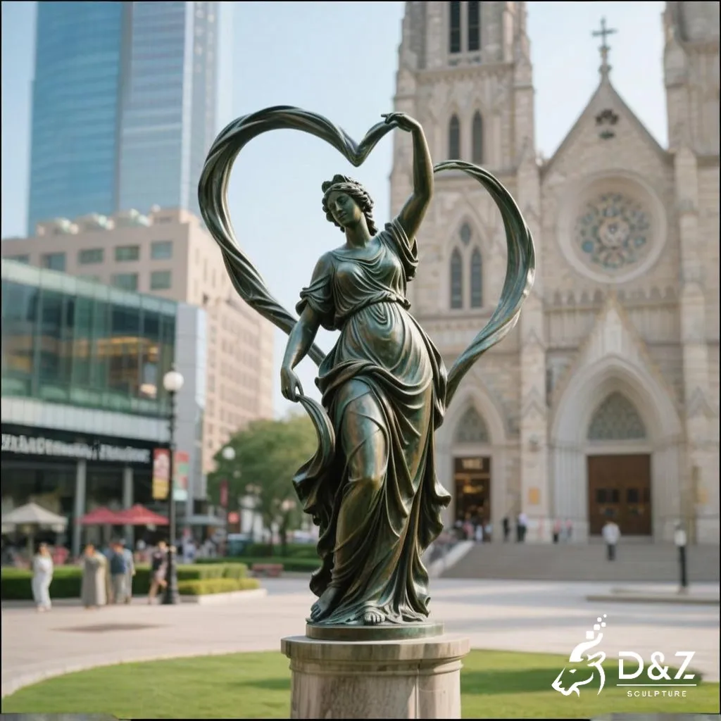 Awesome Bronze Goddess of Love Sculpture Fountain DZN352 12 Large bronze goddess of love sculpture, cast by lost-wax method, outdoor and indoor decoration-2