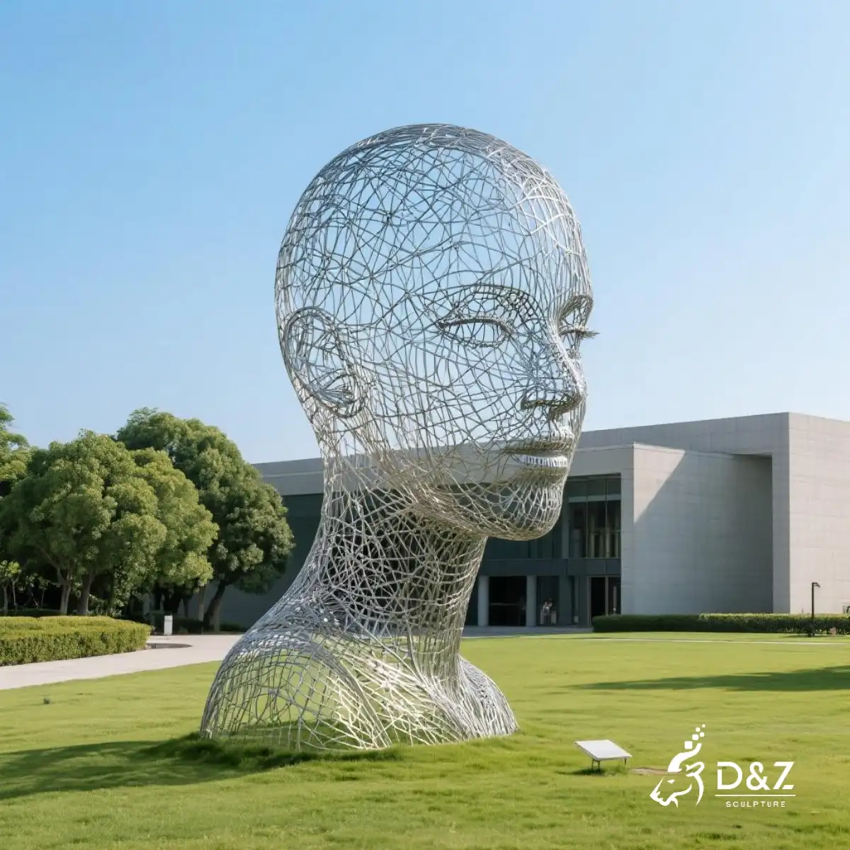 11 Captivating Metal Face Sculpture Designs Redefine Art 7 11 Captivating Metal Face Sculpture Designs Redefine Art: wire face sculpture-1