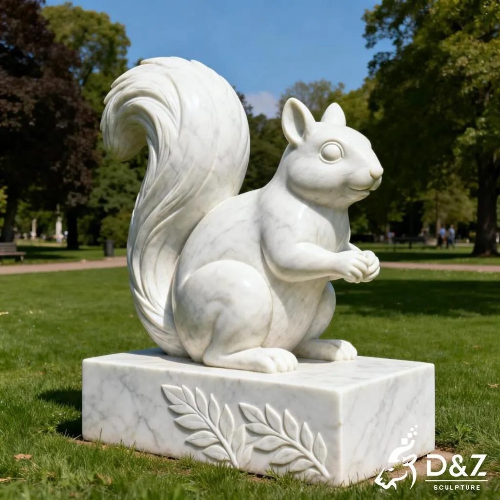 Outdoor Squirrel Garden Statue Animal Ornaments DZN365 Customize squirrel garden statue, crafted by metal, bronze, Corten, or marble, perfect for indoor and outdoor spaces-6