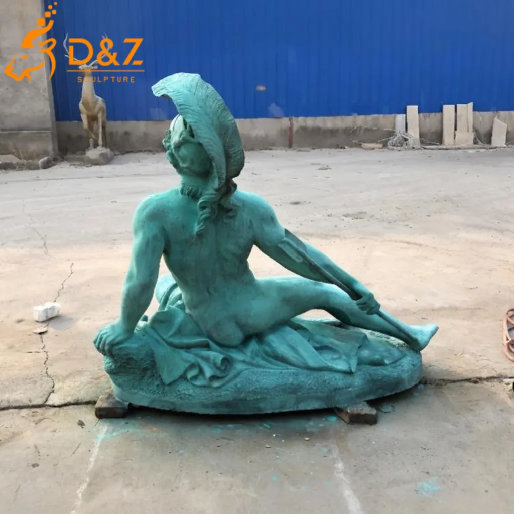 Large Antique Greek Reclining Achilles Bronze Statue DZN383 Custom Greek Achilles bronze statue, cast by lost-wax method, outdoor and indoor decoration-2