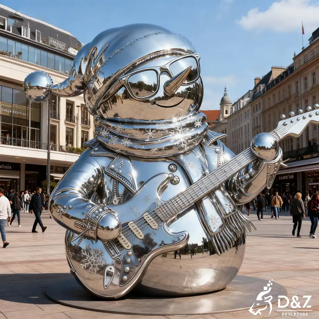 Large Metal Funny Christmas Ornaments Snowman Sculpture Art DZN384 Custom Greek Achilles bronze statue, cast by lost-wax method, outdoor and indoor decoration-3