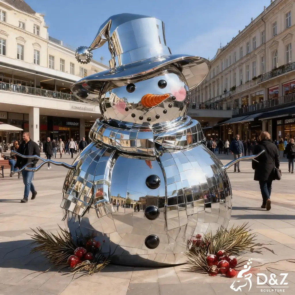 Large Metal Funny Christmas Ornaments Snowman Sculpture Art DZN384 Custom Greek Achilles bronze statue, cast by lost-wax method, outdoor and indoor decoration-5