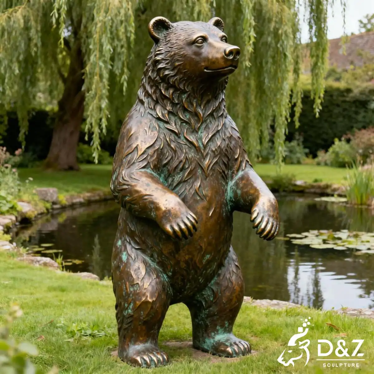 20 Natural Charm Animal Garden Statue Ideas for Outdoors Customize animal garden statue, bear garden statue, crafted by metal, bronze, Corten, or marble, perfect for indoor and outdoor spaces