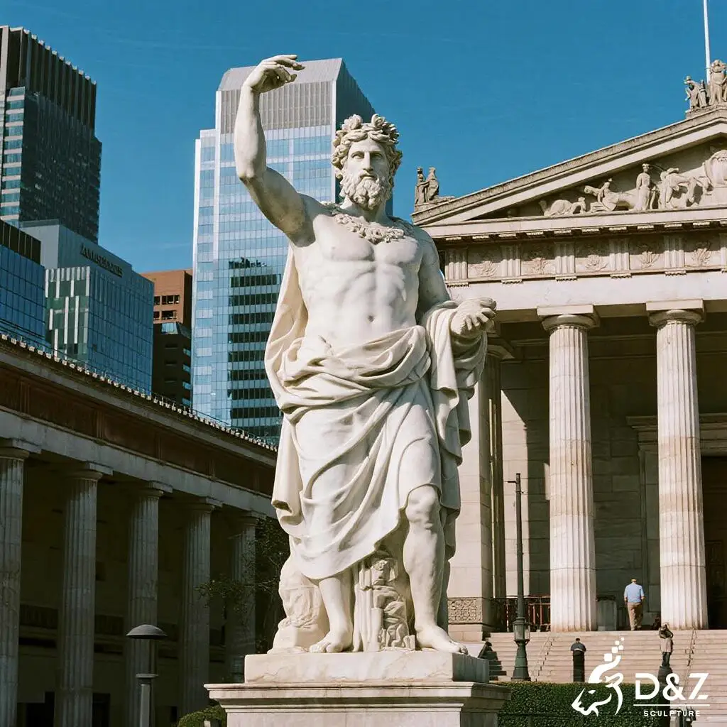 Majestic Marble Greek Zeus God Statue for Grand Projects DZN414 Majestic Marble Greek Zeus God Statue for Grand Projects DZN414-6