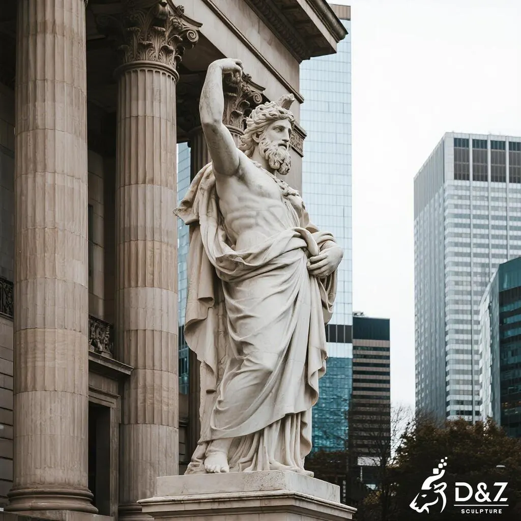 Majestic Marble Greek Zeus God Statue for Grand Projects DZN414 Majestic Marble Greek Zeus God Statue for Grand Projects DZN414-7