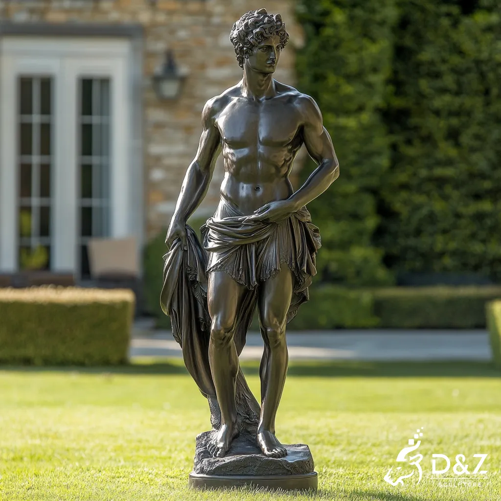 Elegant Bronze Greek God Hermes Statue for Classical Garden DZN412 Elegant Bronze Greek God Hermes Statue for Classical Garden DZN412-8