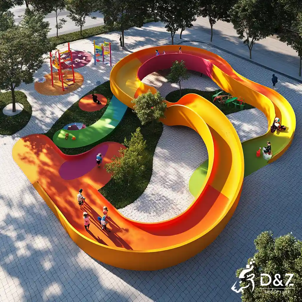 Large Interactive Custom-themed Playground Sculptures DZN419-3