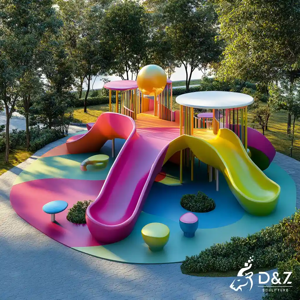 Large Interactive Custom-themed Playground Sculptures DZN419-5