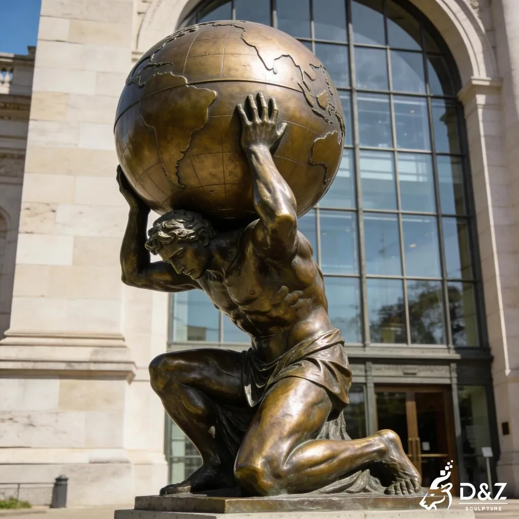 Large Greek God Bronze Atlas Statue Carrying the World DZN410 Large Greek God Bronze Atlas Statue Carrying the World DZN410-6