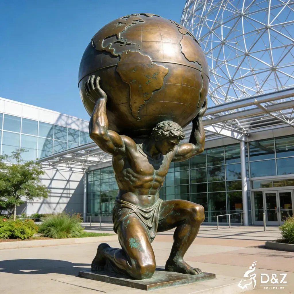 Large Greek God Bronze Atlas Statue Carrying the World DZN410 Large Greek God Bronze Atlas Statue Carrying the World DZN410-7