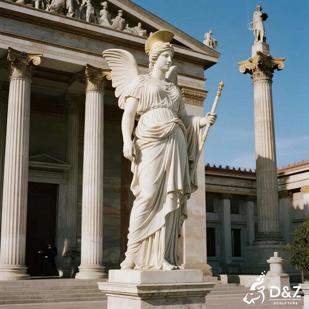 Majestic Greek Marble Athena Goddess Statue for Garden DZN415 Majestic Greek Marble Athena Goddess Statue for Garden DZN415-3