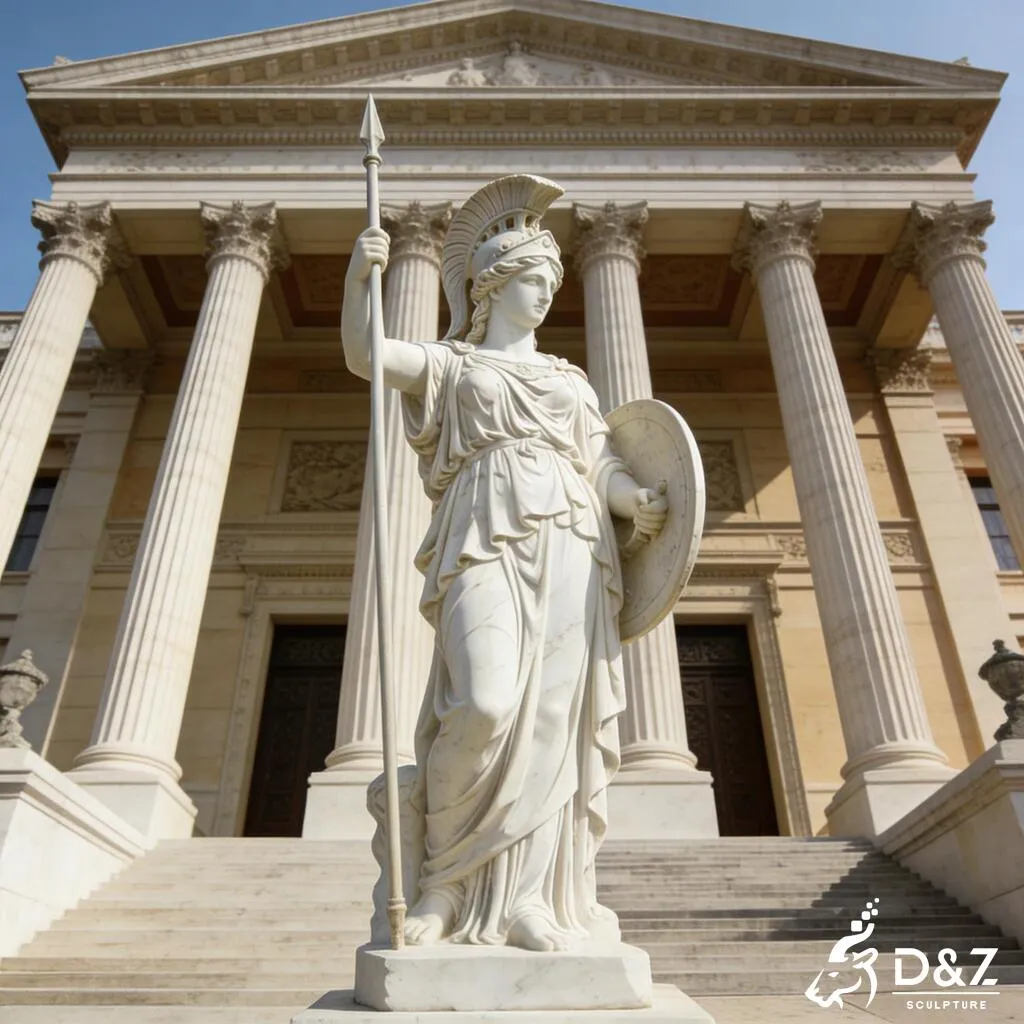 Majestic Greek Marble Athena Goddess Statue for Garden DZN415 Majestic Greek Marble Athena Goddess Statue for Garden DZN415-8