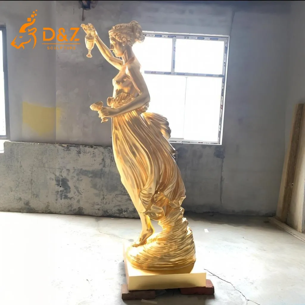 Famous Brass Hebe Goddess Statue of Youth and Elegance for Sale DZN404-5