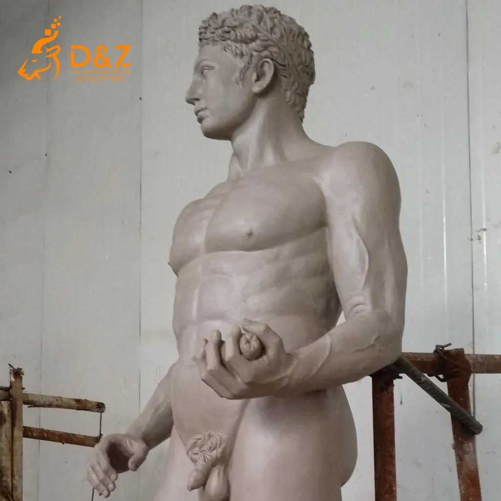 Golden Bronze Hercules Statue | Magnificent Greek Hero Sculpture DZN413 Golden Bronze Hercules Statue | Magnificent Greek Hero Sculpture DZN413-2