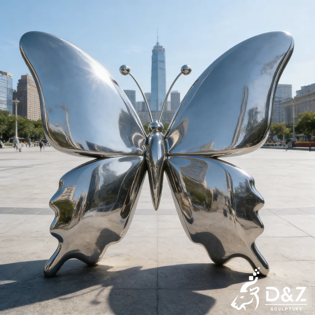 Large Outdoor Butterfly Metal Sculpture Garden Art DZN465-6