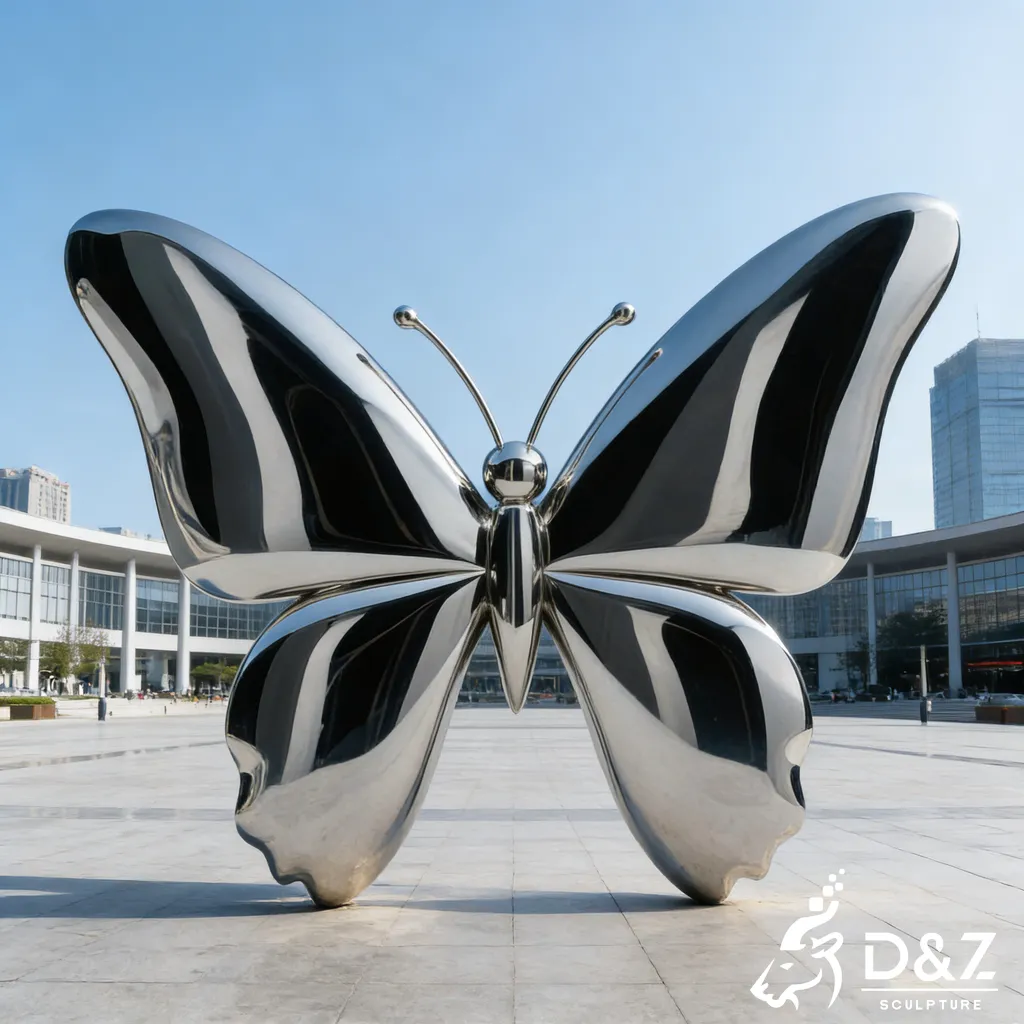 Large Outdoor Butterfly Metal Sculpture Garden Art DZN465-7
