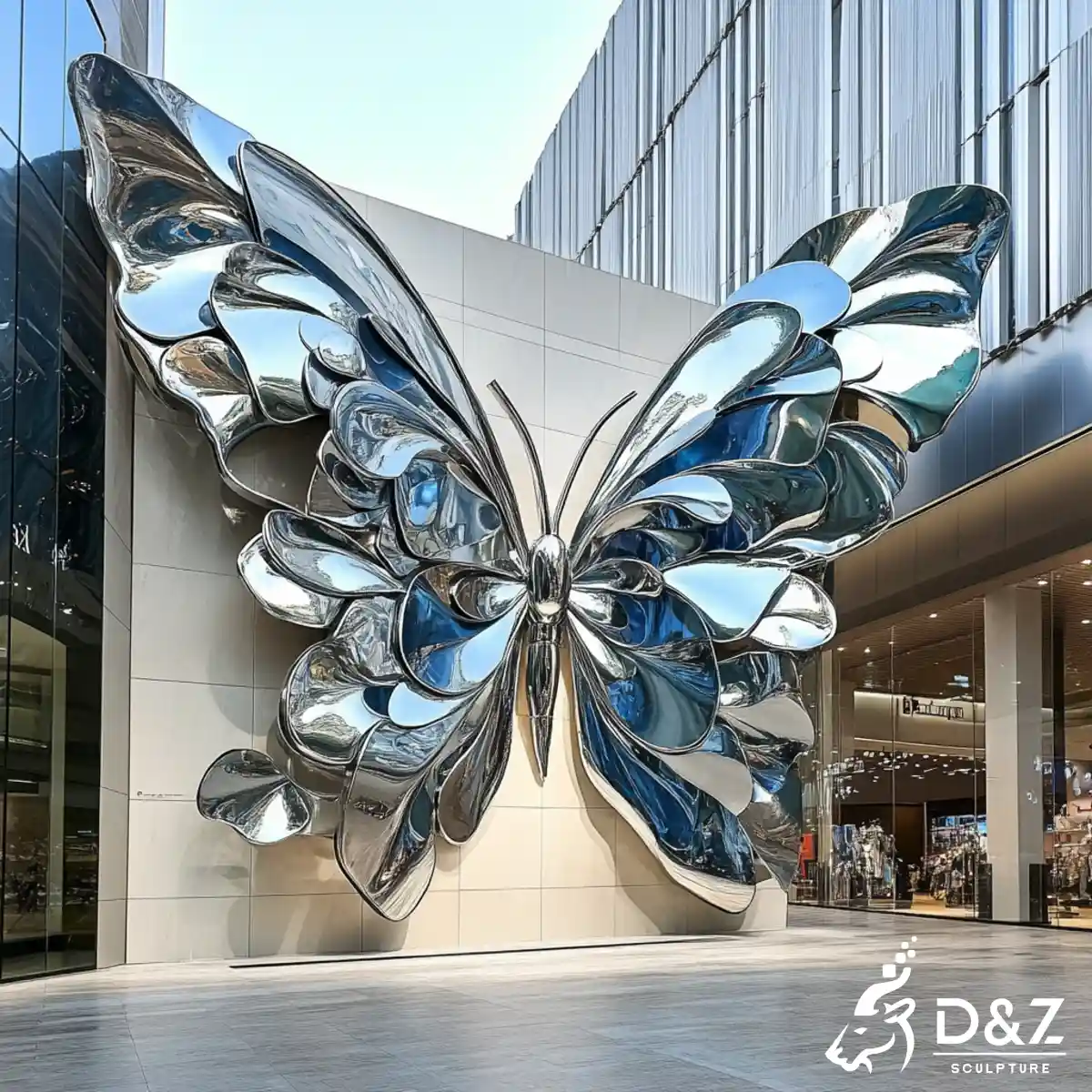 20 Inspiring Large Metal Butterfly Sculpture Garden Designs-metal butterfly wall sculpture