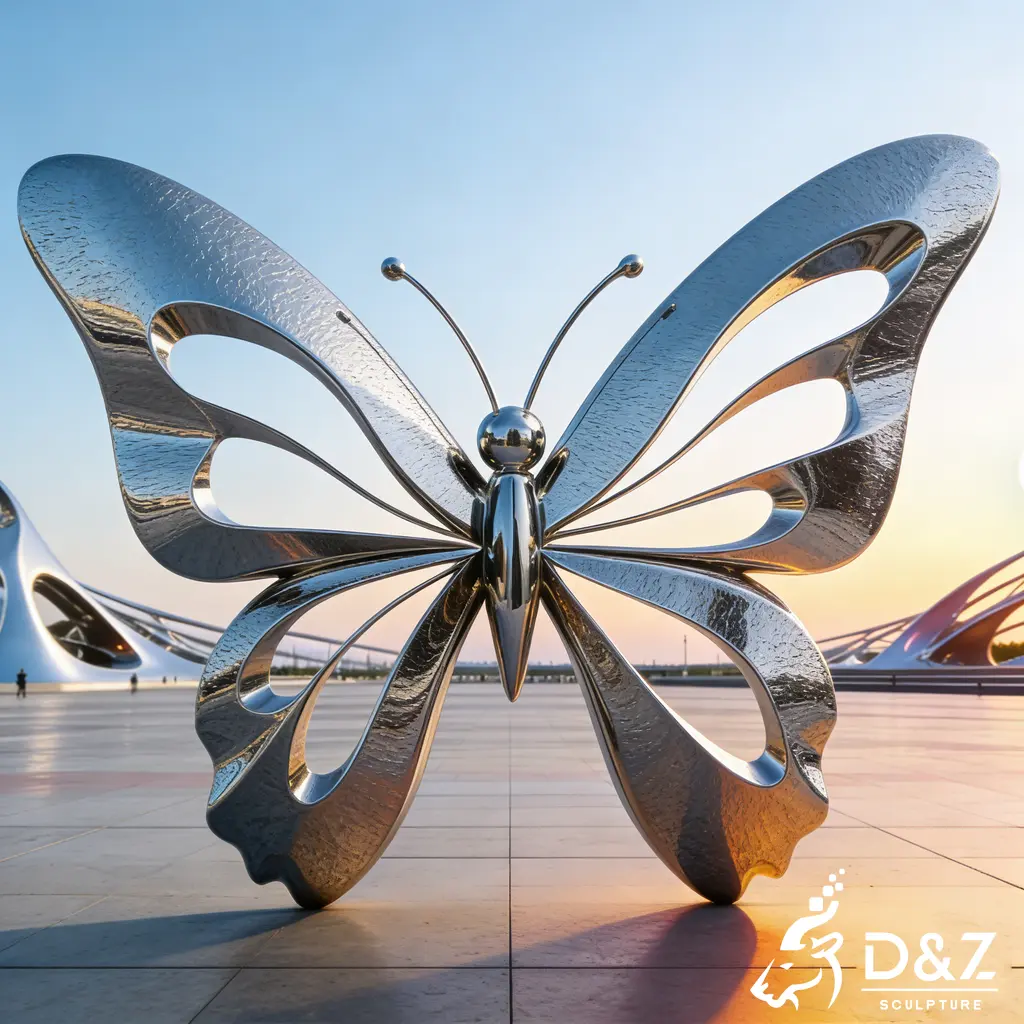 Large Outdoor Butterfly Metal Sculpture Garden Art DZN465-8